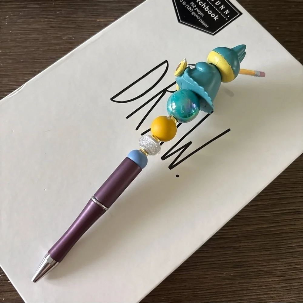 Pokemon: Snorlax handmade beaded pen